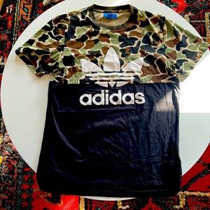 Men’s adidas tee medium trefoil camouflage rare